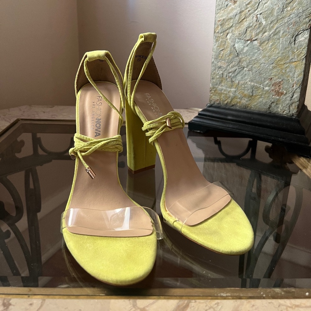 Neon Green Heels